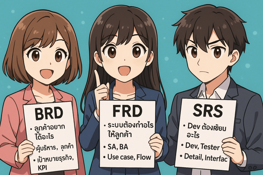 📄 BRD, SRS, FRD&nbsp;ต่างกันยังไง?