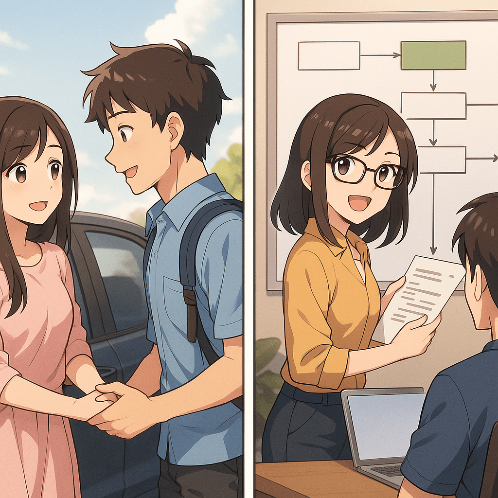 🚗 จากส่งแฟนกลับบ้าน